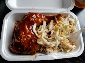 BBQ chicken and slaw